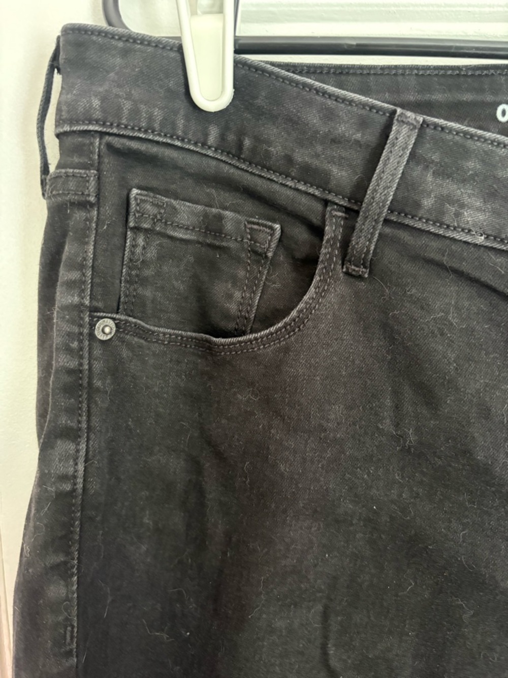 Old Navy Black Rockstar Distressed Mid-Rise Jeans - Picture 6 of 9